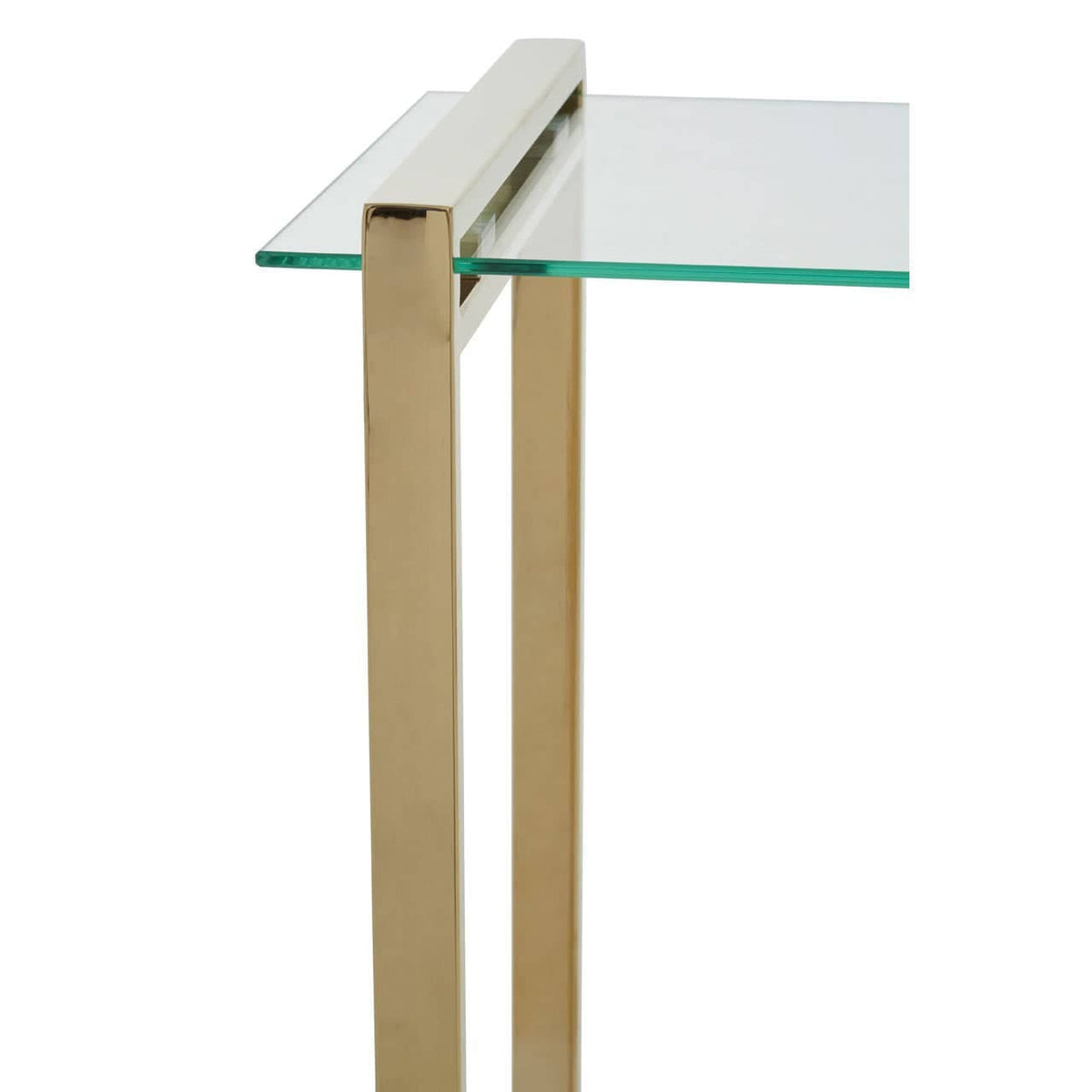Hamilton Interiors Living Oria Warm Metallic Finish End Table House of Isabella UK