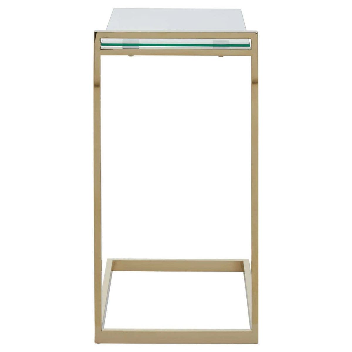 Hamilton Interiors Living Oria Warm Metallic Finish End Table House of Isabella UK