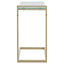 Hamilton Interiors Living Oria Warm Metallic Finish End Table House of Isabella UK
