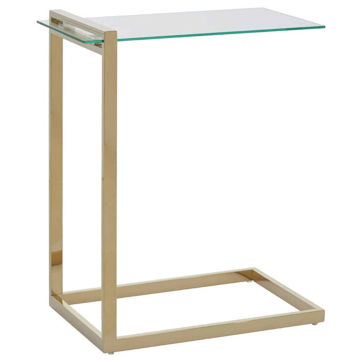 Hamilton Interiors Living Oria Warm Metallic Finish End Table House of Isabella UK