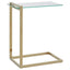 Hamilton Interiors Living Oria Warm Metallic Finish End Table House of Isabella UK