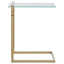 Hamilton Interiors Living Oria Warm Metallic Finish End Table House of Isabella UK