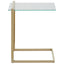 Hamilton Interiors Living Oria Warm Metallic Finish End Table House of Isabella UK
