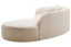 Hamilton Interiors Living Ovada Cream Linen 3 Seater Curved Sofa House of Isabella UK
