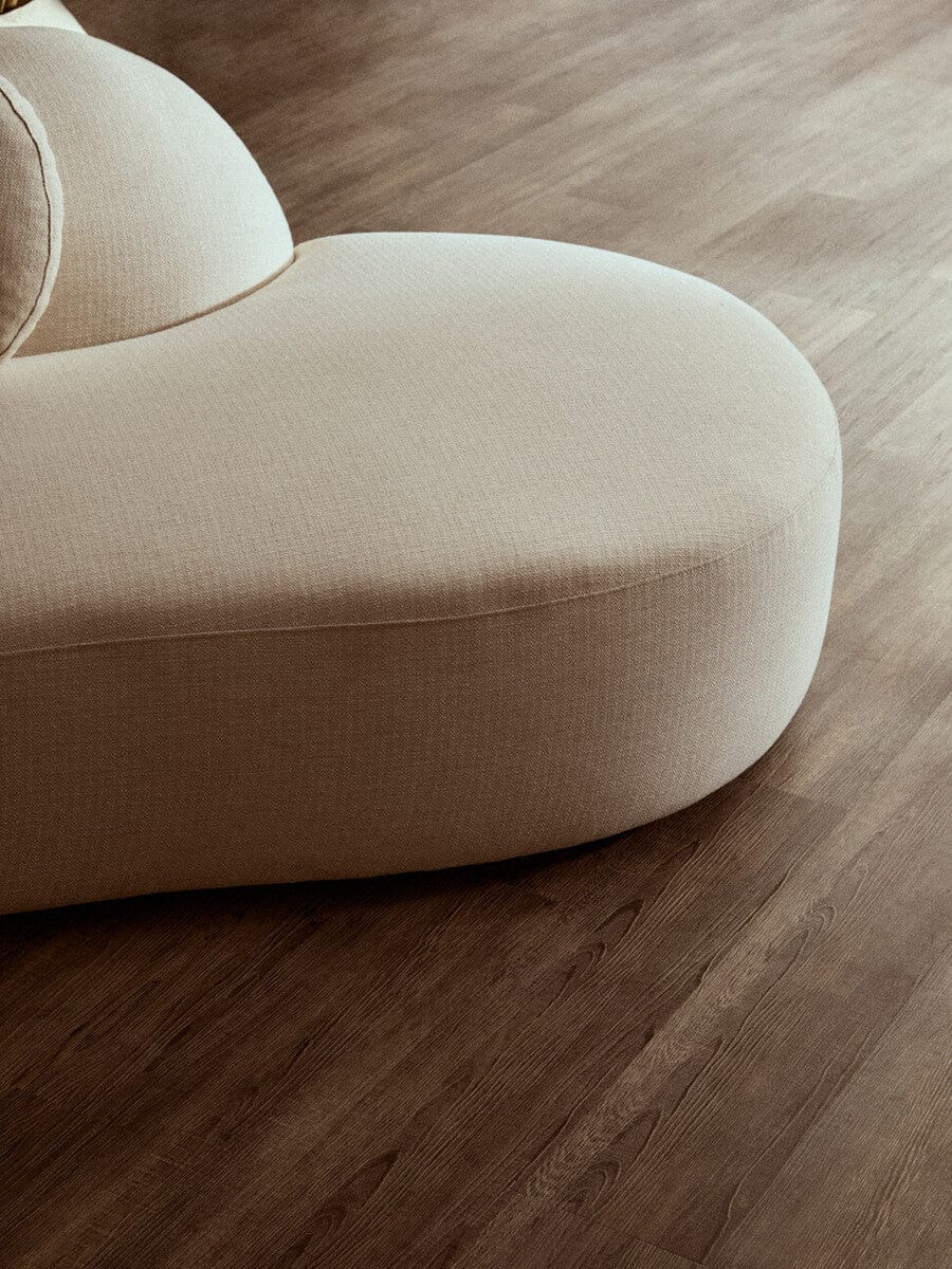 Hamilton Interiors Living Ovada Cream Linen 3 Seater Curved Sofa House of Isabella UK