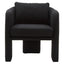 Hamilton Interiors Living Ozzero Black Boucle Curved Armchair House of Isabella UK