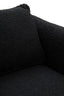 Hamilton Interiors Living Ozzero Black Boucle Curved Armchair House of Isabella UK