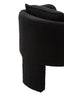 Hamilton Interiors Living Ozzero Black Boucle Curved Armchair House of Isabella UK