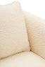 Hamilton Interiors Living Ozzero Ivory Boucle Curved Armchair House of Isabella UK