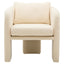 Hamilton Interiors Living Ozzero Ivory Boucle Curved Armchair House of Isabella UK
