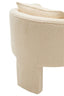 Hamilton Interiors Living Ozzero Ivory Boucle Curved Armchair House of Isabella UK