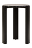 Hamilton Interiors Living Palermo Black Marble Top Round Side Table House of Isabella UK
