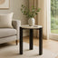 Hamilton Interiors Living Palermo Cream Marble Top Round Side Table House of Isabella UK