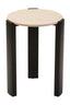 Hamilton Interiors Living Palermo Cream Marble Top Round Side Table House of Isabella UK
