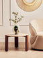 Hamilton Interiors Living Palermo Round Travertine Top Small Coffee Table House of Isabella UK