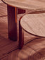 Hamilton Interiors Living Palermo Round Travertine Top Small Coffee Table House of Isabella UK