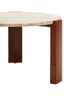 Hamilton Interiors Living Palermo Round Travertine Top Small Coffee Table House of Isabella UK
