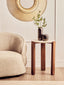 Hamilton Interiors Living Palermo Travertine Top Round Side Table House of Isabella UK