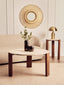 Hamilton Interiors Living Palermo Travertine Top Round Side Table House of Isabella UK