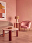 Hamilton Interiors Living Palermo Travertine Top Round Side Table House of Isabella UK