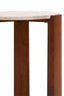 Hamilton Interiors Living Palermo Travertine Top Round Side Table House of Isabella UK