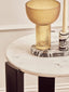 Hamilton Interiors Living Palermo White Marble Top Round Side Table House of Isabella UK