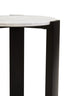 Hamilton Interiors Living Palermo White Marble Top Round Side Table House of Isabella UK