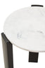 Hamilton Interiors Living Palermo White Marble Top Round Side Table House of Isabella UK