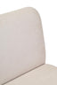 Hamilton Interiors Living Parova Cream Linen Textured 2 Seater Armless Sofa With Wood Base House of Isabella UK