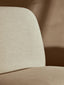 Hamilton Interiors Living Parova Cream Linen Textured Armless Chair With Wood Base House of Isabella UK