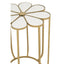 Hamilton Interiors Living Rabia Petal Side Table With Mirrored Top House of Isabella UK