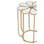 Hamilton Interiors Living Rabia Petal Side Table With Mirrored Top House of Isabella UK