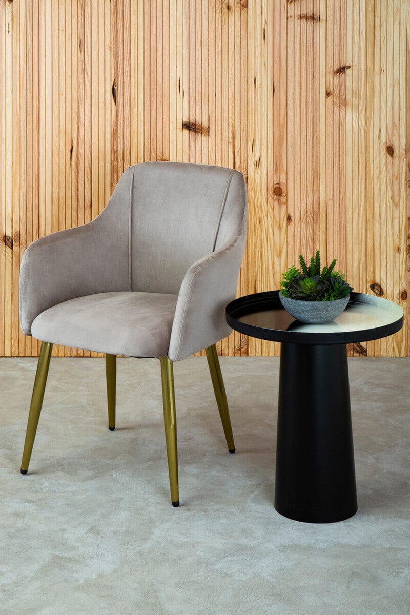 Hamilton Interiors Living Ramus Black And White Ombre Side Table House of Isabella UK