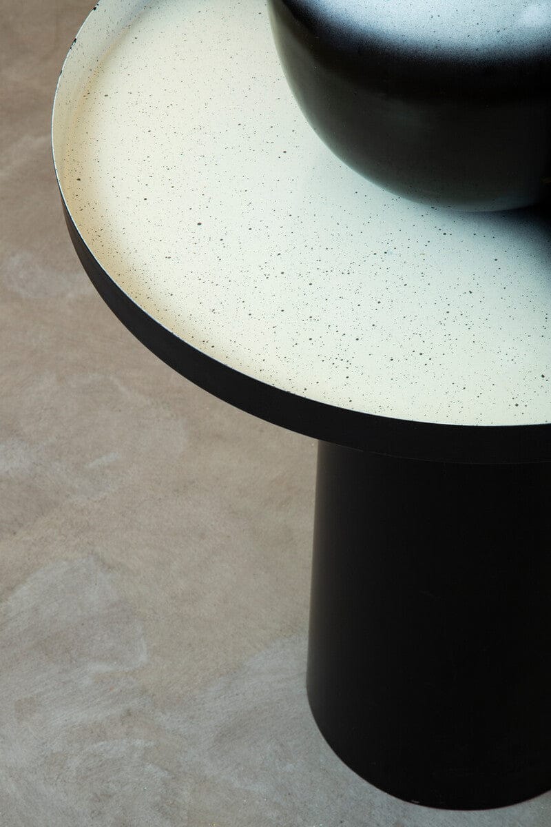 Hamilton Interiors Living Ramus Black And White Ombre Side Table House of Isabella UK