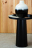 Hamilton Interiors Living Ramus Black And White Ombre Side Table House of Isabella UK