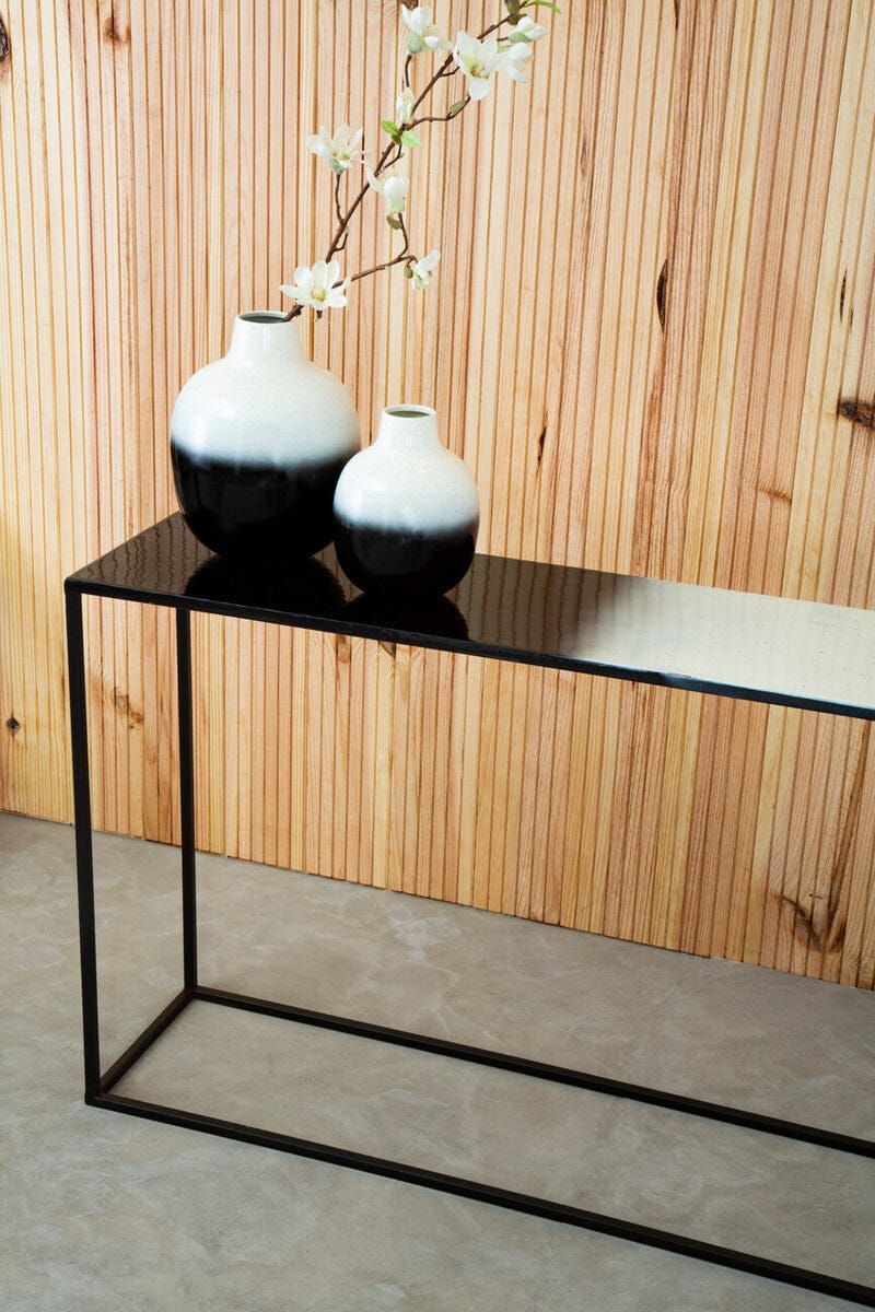 Hamilton Interiors Living Ramus Large Black And White Ombre Vase House of Isabella UK