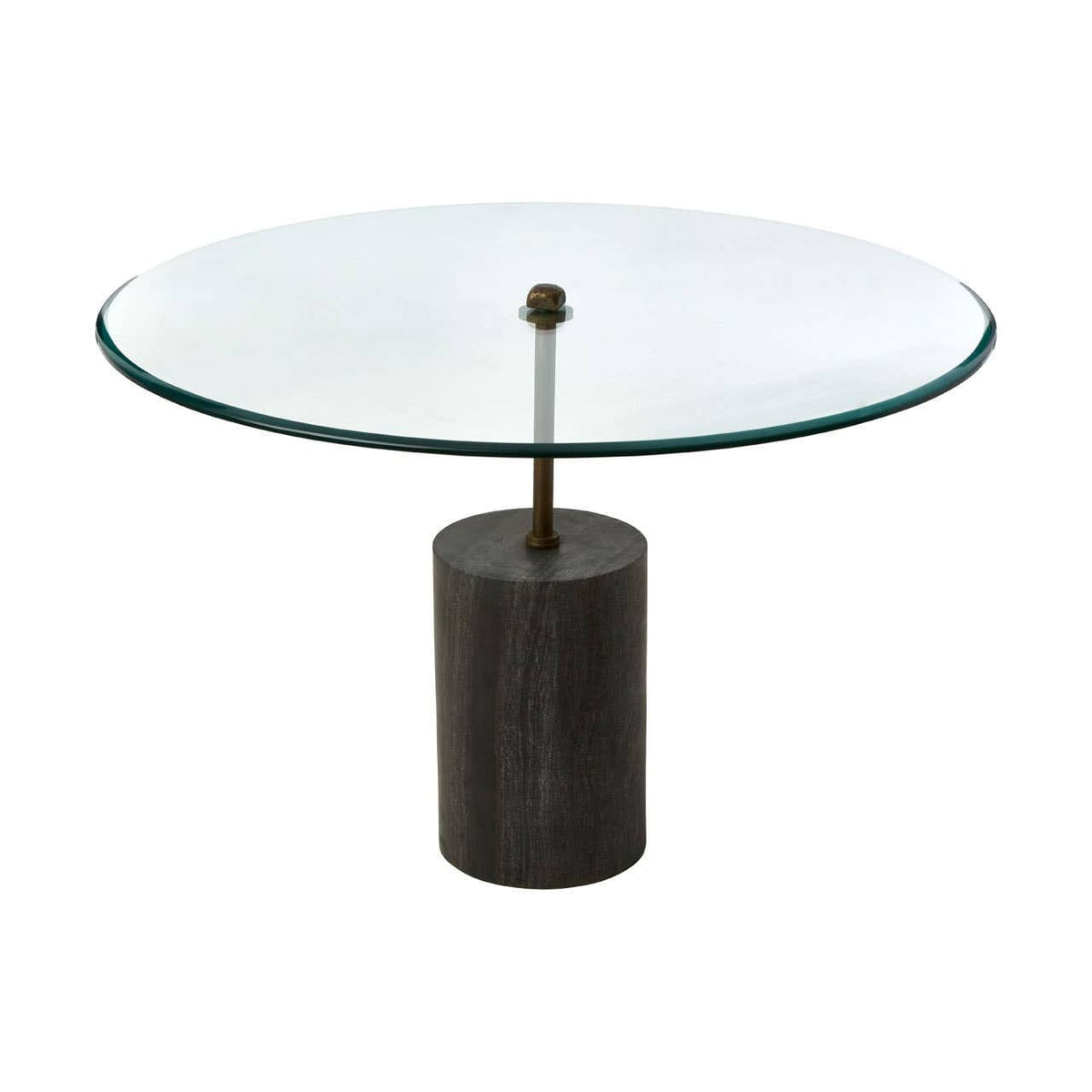 Hamilton Interiors Living Rany Glass And Black Marble Side Table House of Isabella UK