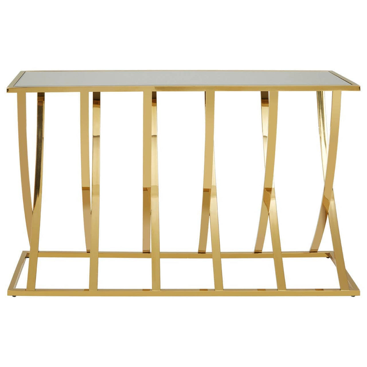 Hamilton Interiors Living Reena Gold Console Table House of Isabella UK
