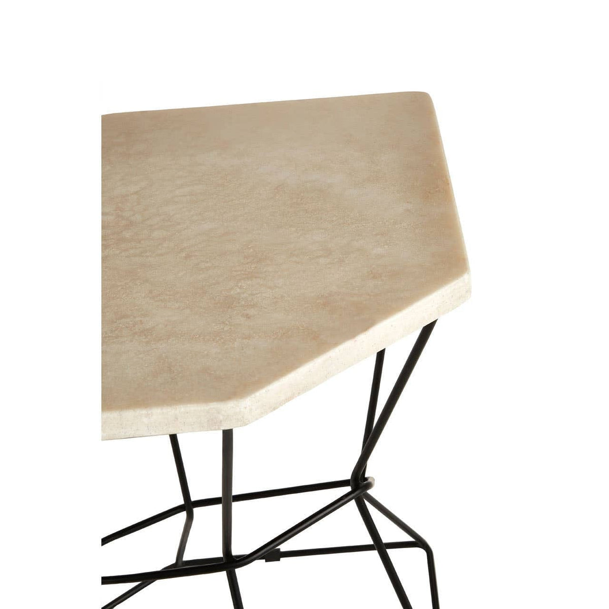 Hamilton Interiors Living Relic Onyx Stone Polygonal Side Table House of Isabella UK