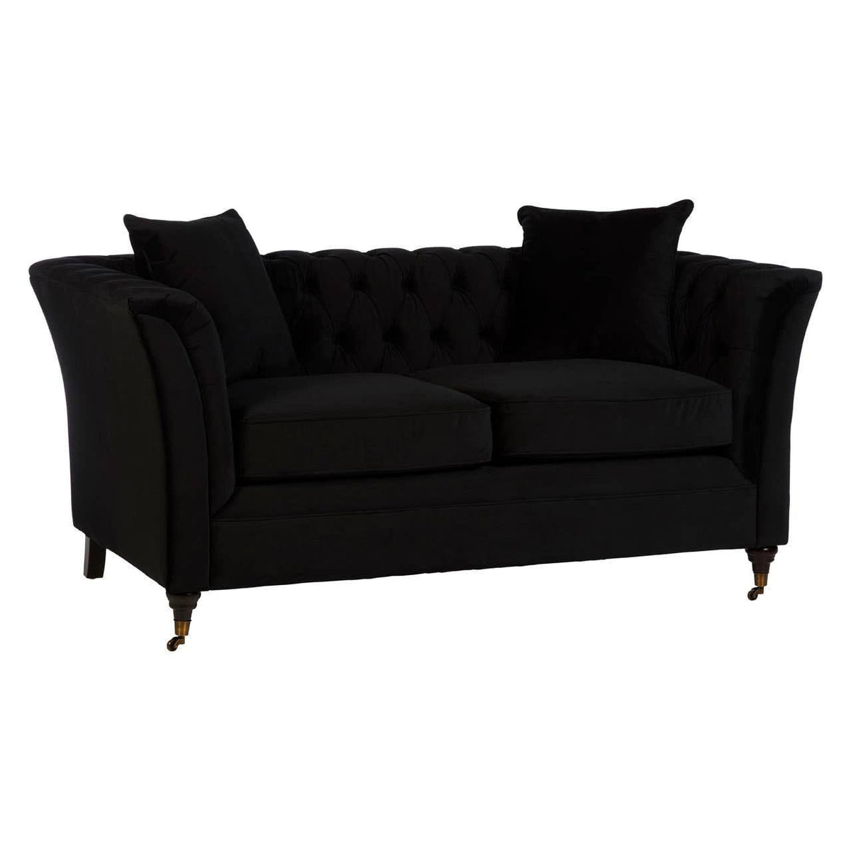 Hamilton Interiors Living Sabrina 2 Seat Onyx Sofa House of Isabella UK