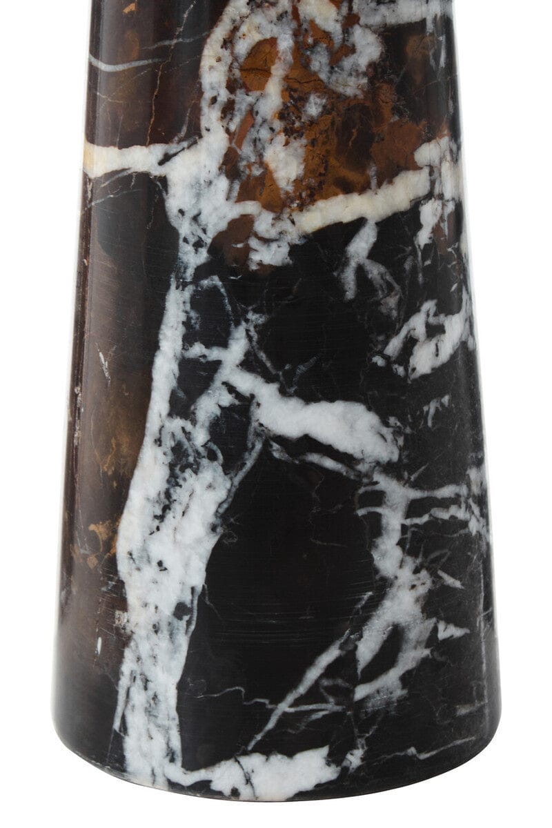 Hamilton Interiors Living Salmo Black Marble Tapered Vase House of Isabella UK