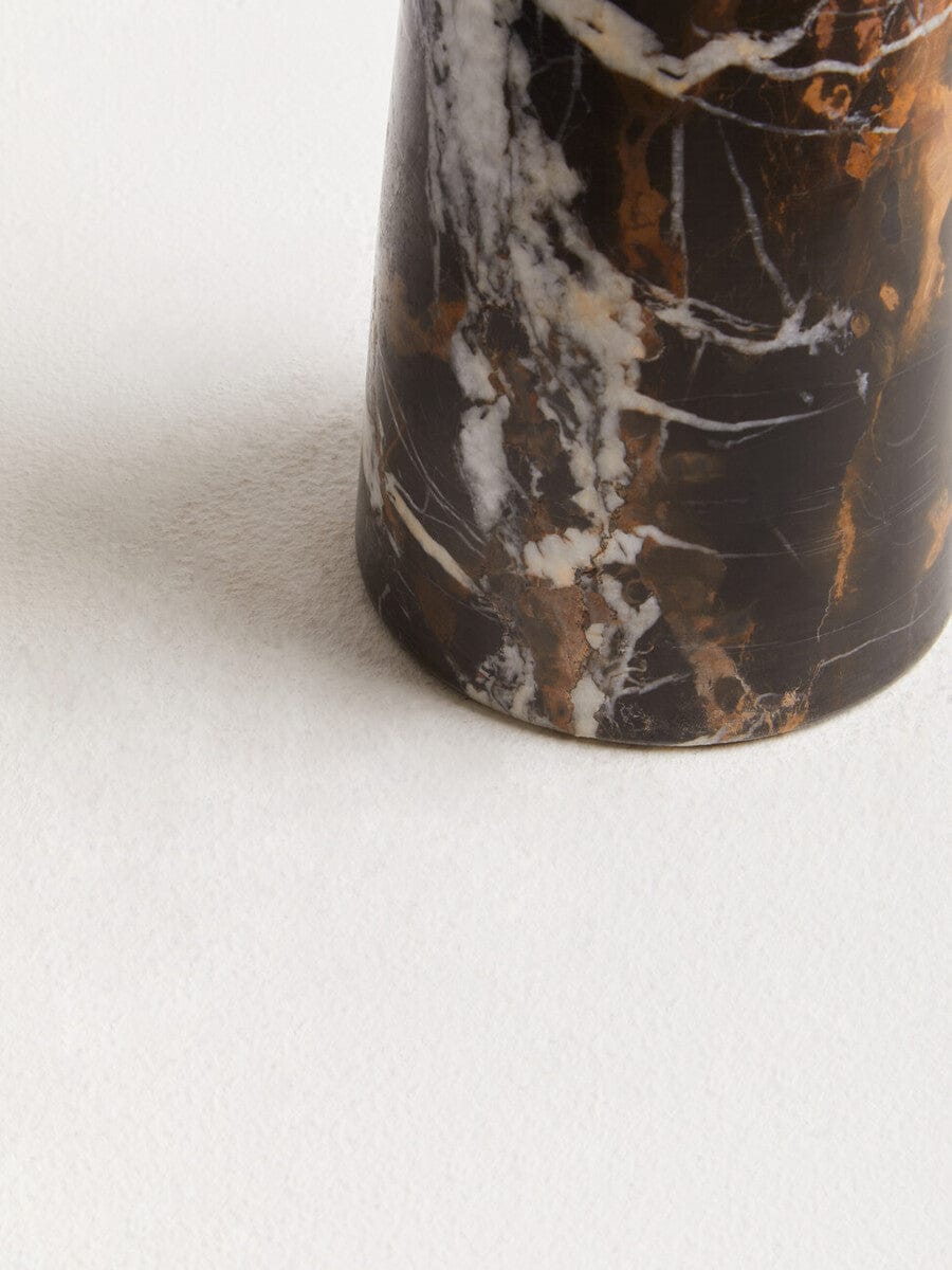 Hamilton Interiors Living Salmo Black Marble Tapered Vase House of Isabella UK