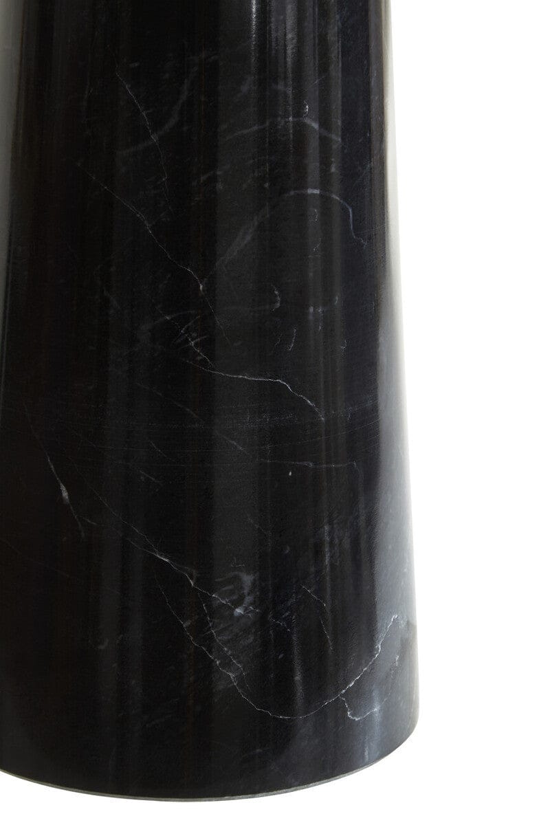 Hamilton Interiors Living Salmo Black Marble Tapered Vase House of Isabella UK