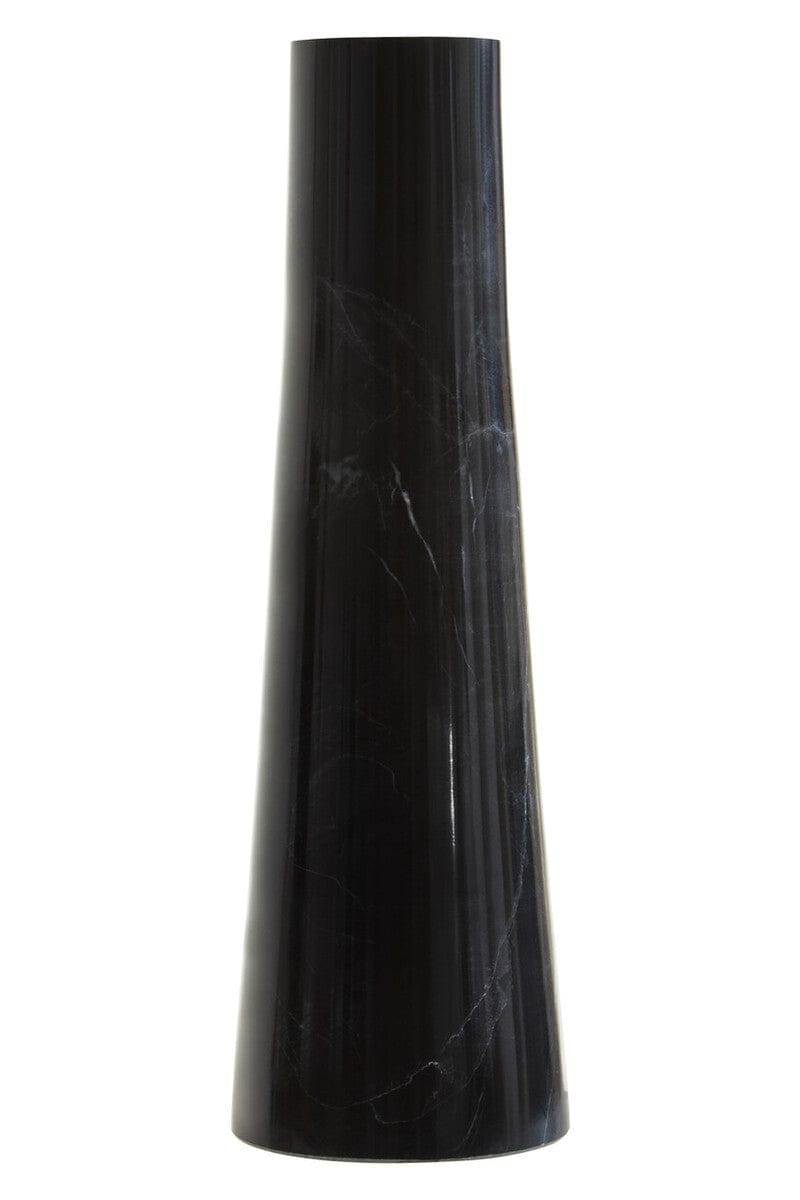 Hamilton Interiors Living Salmo Black Marble Tapered Vase House of Isabella UK