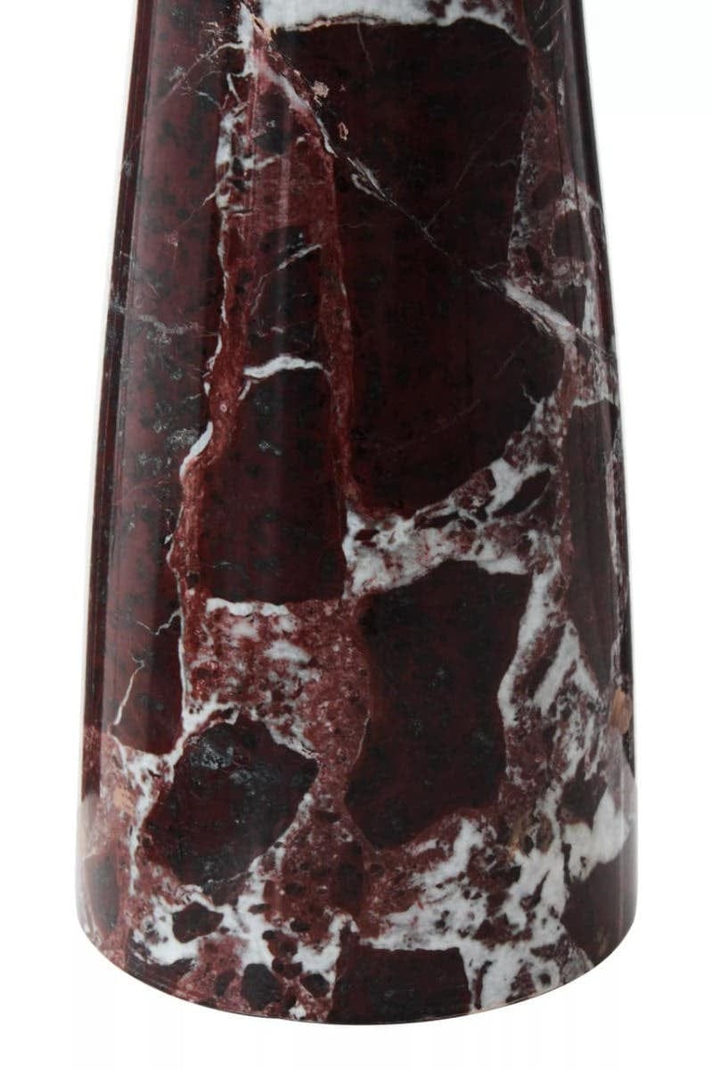 Hamilton Interiors Living Salmo Red Marble Tapered Vase House of Isabella UK