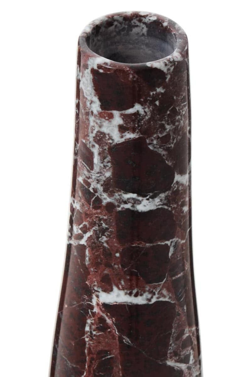 Hamilton Interiors Living Salmo Red Marble Tapered Vase House of Isabella UK