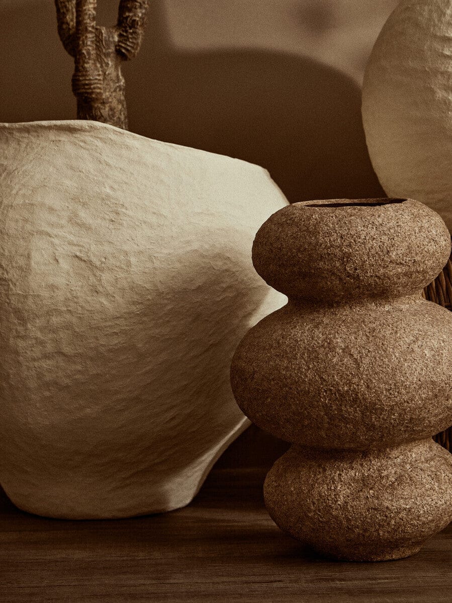 Hamilton Interiors Living Sanai Cotton Mache And Coco Shell Bubble Vase House of Isabella UK