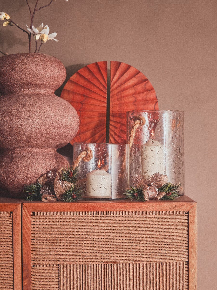 Hamilton Interiors Living Sanai Cotton Mache And Coco Shell Bubble Vase House of Isabella UK