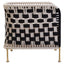 Hamilton Interiors Living Satna Black And White Jute Chair House of Isabella UK