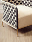 Hamilton Interiors Living Satna Black And White Jute Chair House of Isabella UK